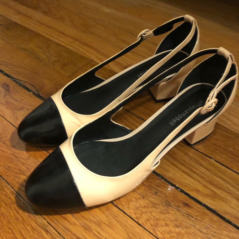 NWOB Jeffrey Campbell Tulloch Slingback Cap Toe Pumps sz 9